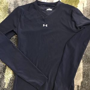 Navy blue long sleeve Under Armour top, NWOT